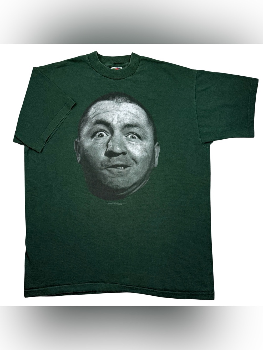 VTG 90s Curly The Three Stooges TV Promo Comedy Troupe Single Stitch t-shirt XL
